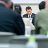 記者会見に臨む日産の内田社長（2025年2月13日）