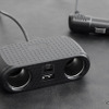 オウルテックのケーブル型車載充電器「OWL-CCUCD2C2-BK」