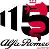 アルファロメオ創立115周年の記念ロゴ