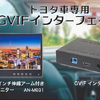 トヨタ純正ナビ対応GVIF変換インターフェースと10.1インチリアモニター