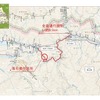 落石発生箇所と当初の通行規制区間