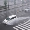 豪雨での走行
