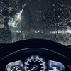 豪雨での走行
