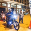 全国から続々とゴールするライダー。ゴールも2名のスタッフで運営