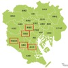登録利用者の居住地。多い順に渋谷区・世田谷区・目黒区・新宿区・品川区