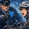 自転車に青切符（イメージ）