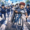 自転車に青切符（イメージ）