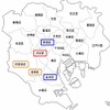 登録利用者の居住地。多い順に渋谷区・世田谷区・目黒区・新宿区・品川区