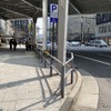 東京・西銀座の二重になっているガードレール