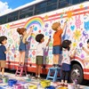 名鉄バス「お絵かきバス」（イメージ）