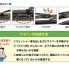 ワイパーの劣化の一例と、ワイパーの点検方法