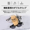 「サングラスダブルクリップ」