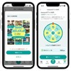 「旅ナカ」での登録したスポットへのチェックインと、「旅アト」のプレゼント抽選イメージ