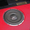 サブウーファーにはモレルのイレイトカーボン×2発をインストール。フロントスピーカーとのマッチングも絶好。
