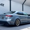 ブリッツ ニュルスペック・カスタムエディション チタンカラーテールセット（VSR）　カローラハイブリッド装着例