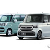 7月の販売台数で首位のホンダ『N-BOX』と2位のスズキ『スペーシア』