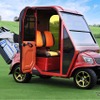 オリンピアが開発したドア付きゴルフカート「AirCon Cart（エアコンカート）」
