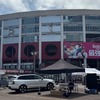 楽天モバイル最強パーク宮城前に設けられたEV展示・試乗会場。最新EVを中心に多彩な車種が集結した