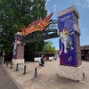 「楽天イーグルス」のゲート。今回のEV試乗会は、楽天モバイル最強パーク宮城を舞台に開催された