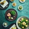 ローストビーフ、季節の春巻き
