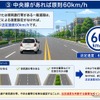中央線があれば原則60km/h