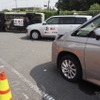 滞留車両（2026年地震防災訓練）