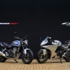 ホンダ CB400 SUPER FOUR E-Clutch（左）とCBR400R FOUR E-Clutch（右）