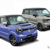 純正アクセサリー「MILD SPORTY」（左）と「neo future」（右）装着車