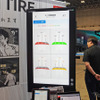 対応デプスゲージで測定したタイヤ溝の深さを記録し、減り具合をわかりやすく表示
