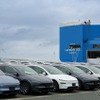 三河港に並ぶ Model Y L
