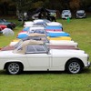 一番手前のMGミジェットが戸田会長の愛車