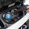 EVの車載バッテリーはどれほどもつのか？ 効率良い充電のしかたとは。写真は日産 リーフ e＋の充電口