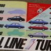 フルラインターボを打ち出した1981年の三菱の東京モーターショーのパンフレット