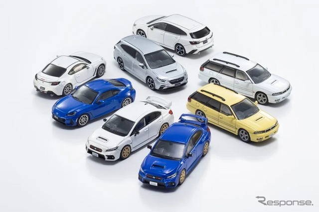 「KYOSHO 64 Collection」の新商品としてスバル車4車種をファミリーマートの一部店舗で発売