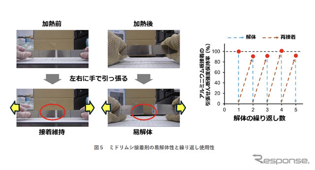 繰り返し使用できるミドリムシ接着剤