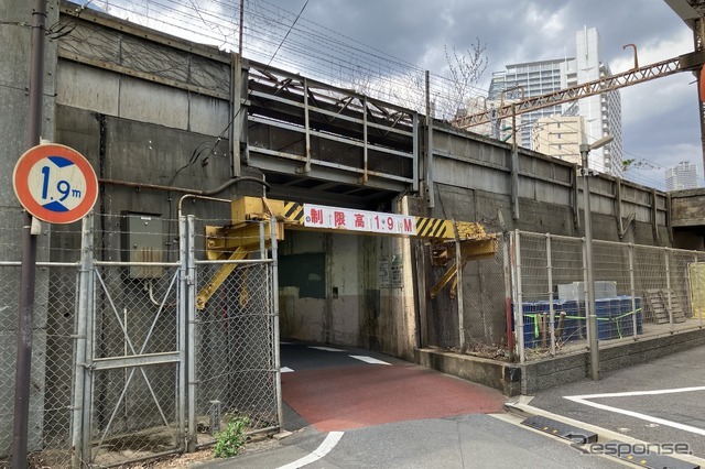 制限高さ1.9m、JR・浜松町～田町の新浜町ガード