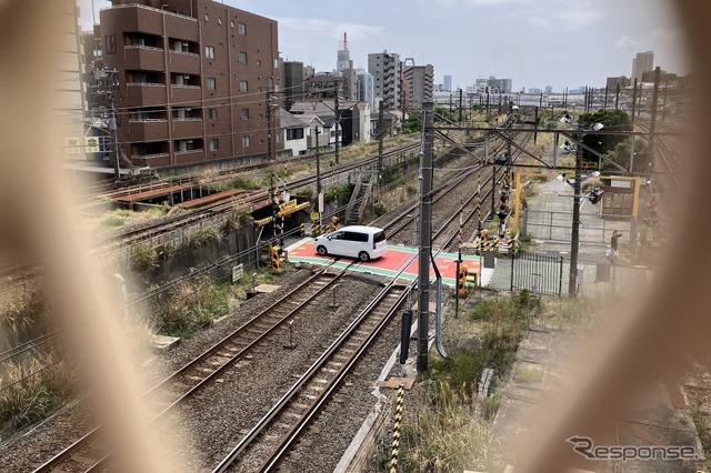 制限高さ1.9m、横浜市の生麦ガード