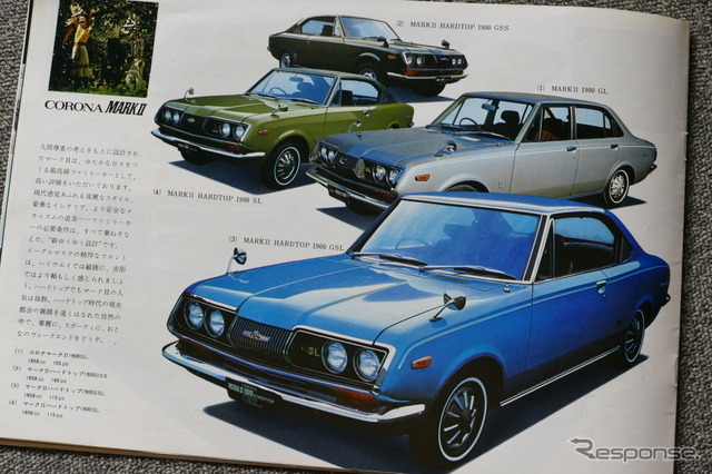 1971年のトヨタ車（コロナマークII）