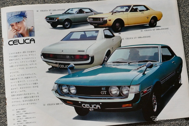 1971年のトヨタ車（セリカ）