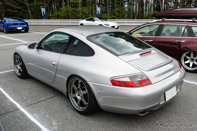 ポルシェ996 × ボルクレーシングTE37（マグネシウム）…レイズファンミーティング