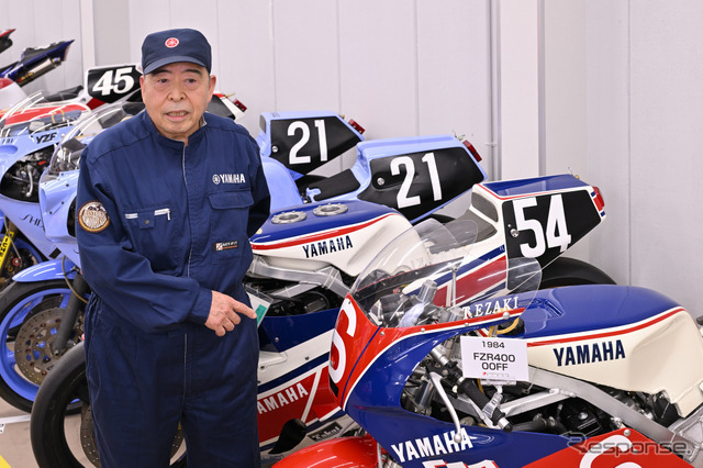 花井さんがメカニックを担当し、1984年の全日本TT-F3クラスのタイトルを獲得した『FZR400』
