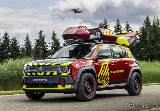 ルノー『4 E-Techエレクトリック』をベースにした救急車両「vision4rescue」