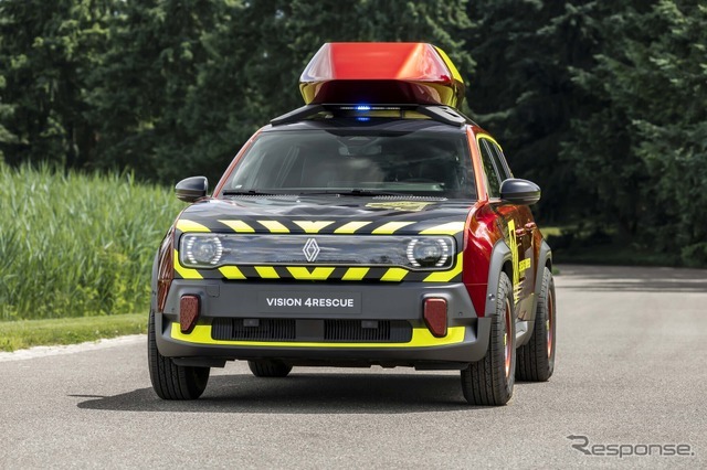ルノー『4 E-Techエレクトリック』をベースにした救急車両「vision4rescue」