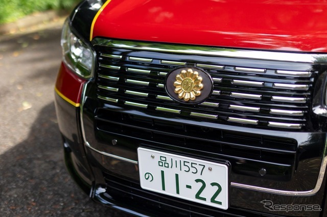 明治記念館とフォレストテラス明治神宮・桃林荘の特別車両。トヨタの『JPN TAXI（ジャパンタクシー）』がベース