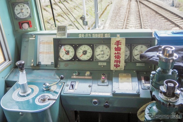 アプト式電気機関車運転台