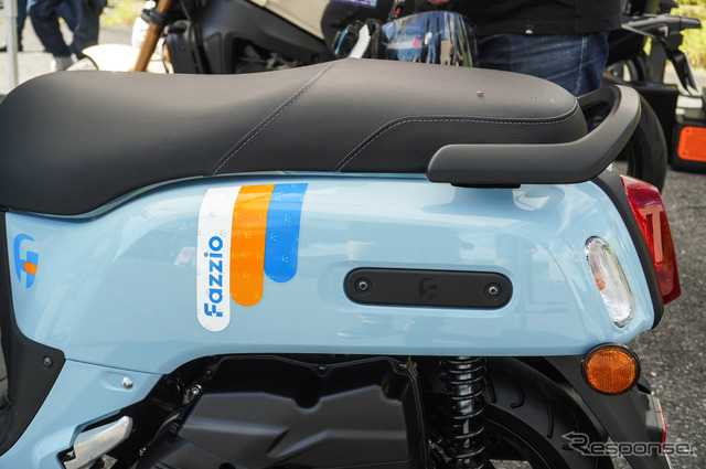展示車両には国内導入予定の新型「FAZZIO」も（My Yamaha Motor cafe）
