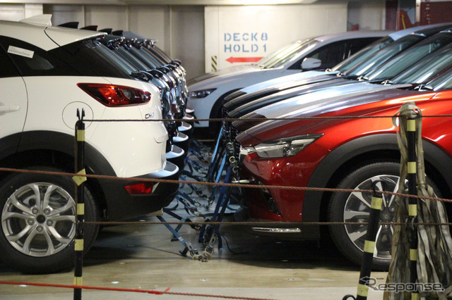 マツダ車の輸出風景（参考画像）