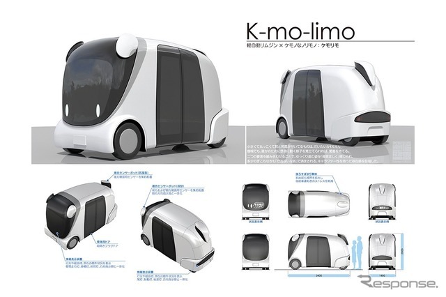 ボディ部門最優秀賞：福田英盛さんの「K-mo-limo 軽自動リムジン × ケモノなノリモノ：ケモリモ」