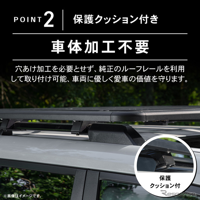 クラフトワークスの『ランクル250』専用スクエアフラットルーフキャリア