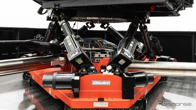 台座に設置された電動アクチュエーター